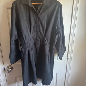 Abercrombie & Fitch Charcoal Button-Up Shirt